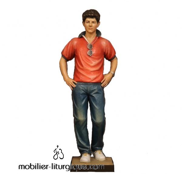 Statue Saint Carlo Acutis sur mesure_03