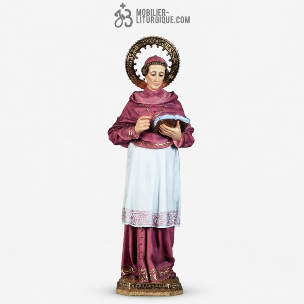Statue Saint Charles Borrom�e Polychrome