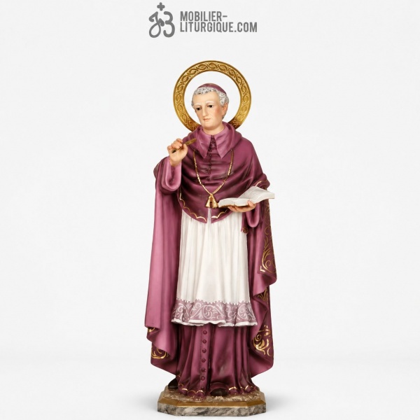 Statue Saint Charles Borrom�e Polychrome