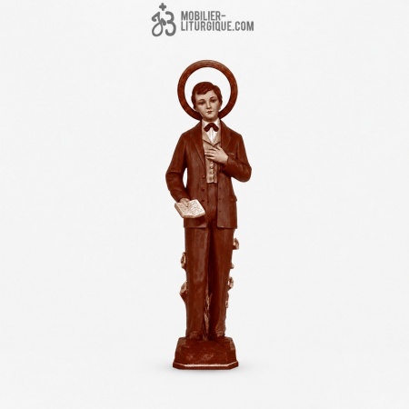 Statue Saint Dominique Polychrome Antique