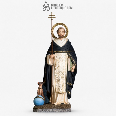 Statue Saint Dominique Polychrome
