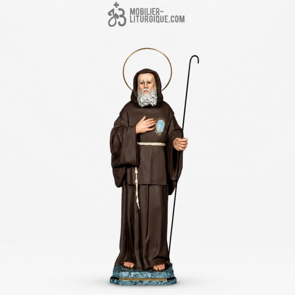 Statue Saint Fran�ois de Paule Polychrome