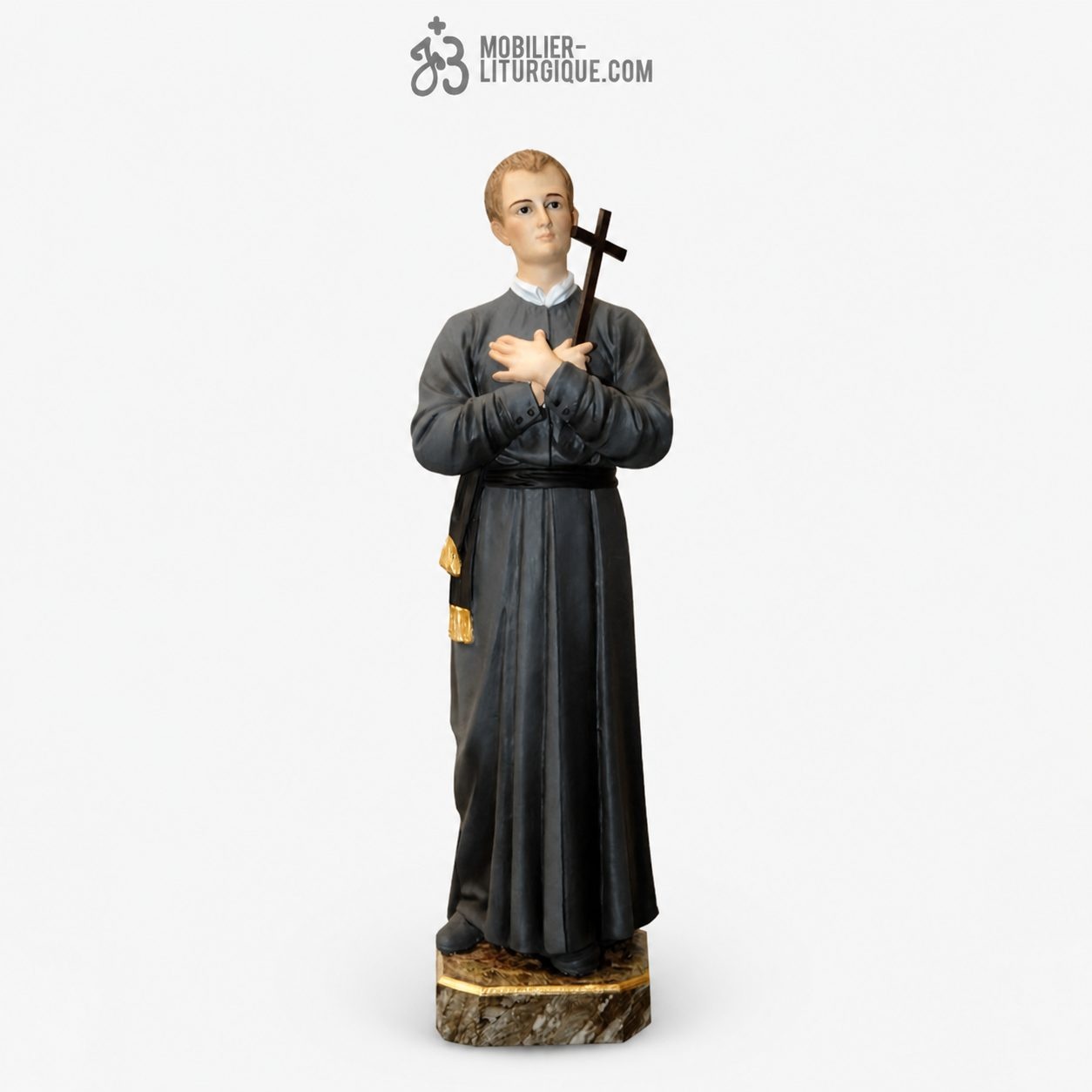 Statue Saint G&eacute;rard Polychrome Antique