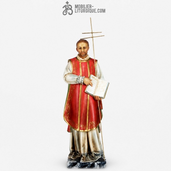 Statue Saint Ignace de Loyola Polychrome Antique