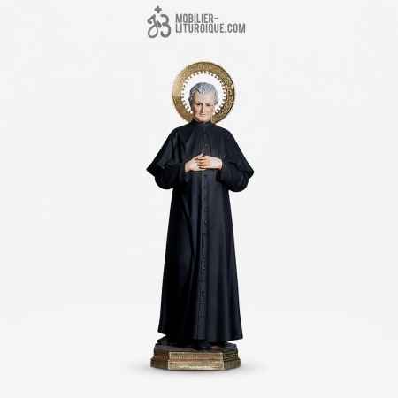 Statue Saint Jean Bosco Polychrome Antique
