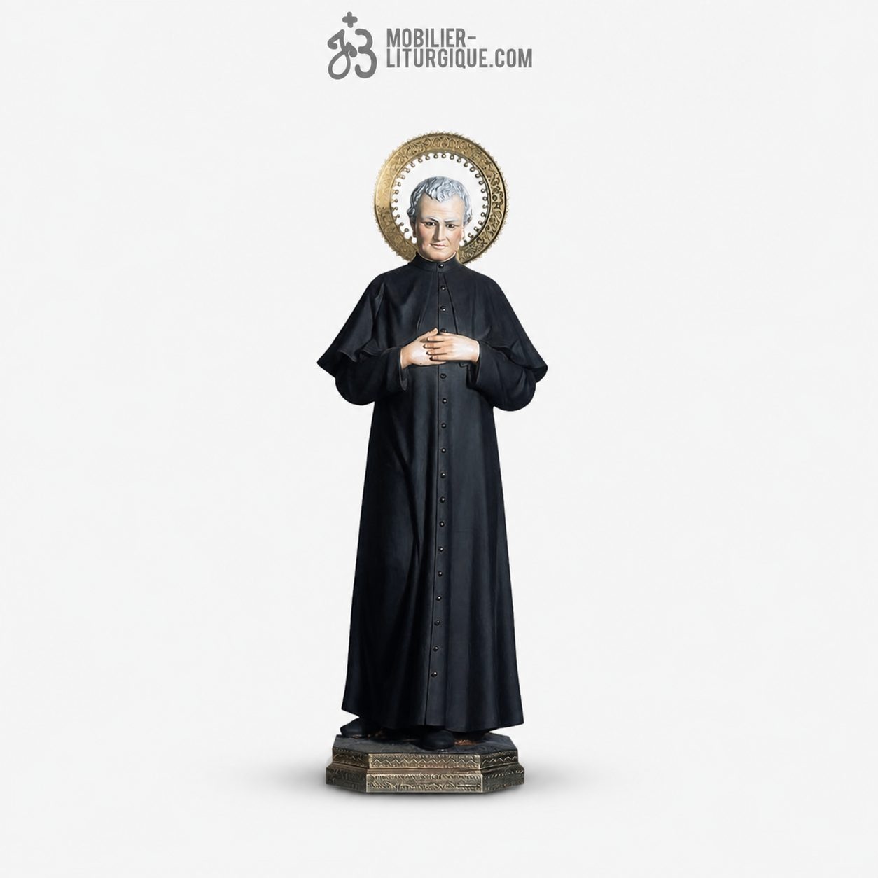 Statue Saint Jean Bosco Polychrome