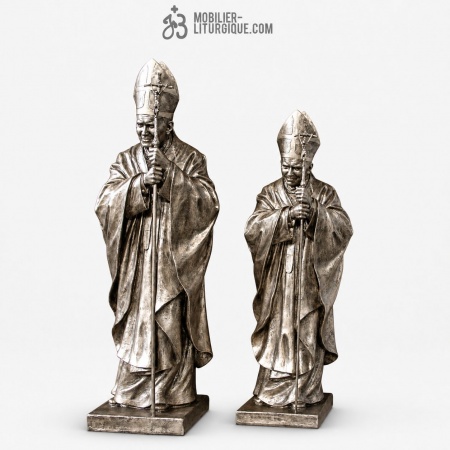 Statue Saint Jean Paul II finition bronze