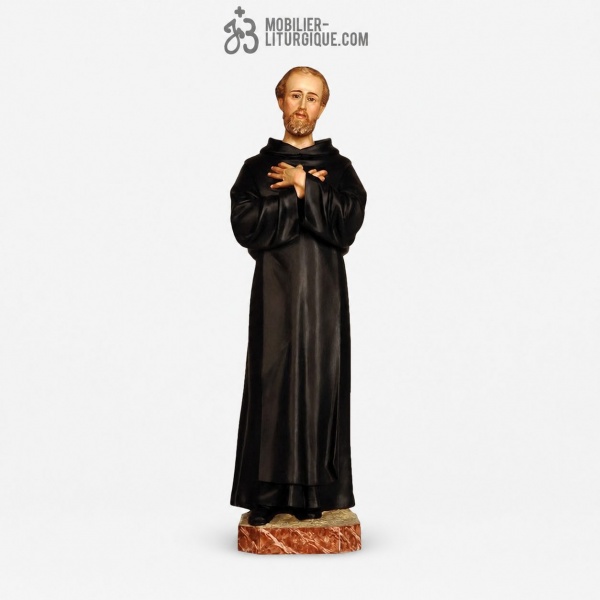 Statue Saint Jean Polychrome Antique