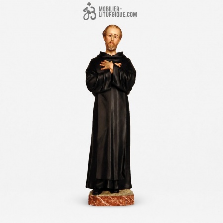 Statue Saint Jean Polychrome Antique