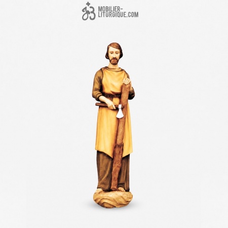 Statue Saint Joseph D&eacute;cor&eacute;