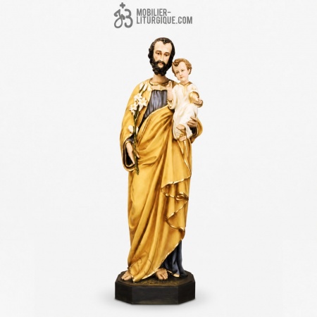Statue Saint Joseph D&eacute;cor&eacute;