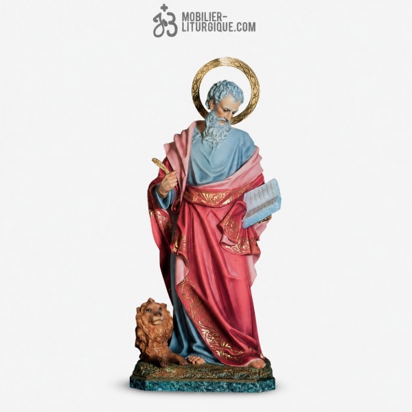 Statue Saint Marc Polychrome