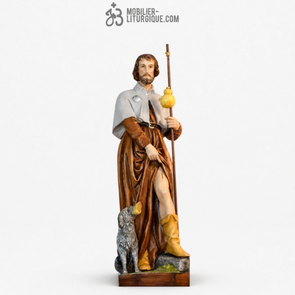 Statue Saint Roch hauteur 80 cm