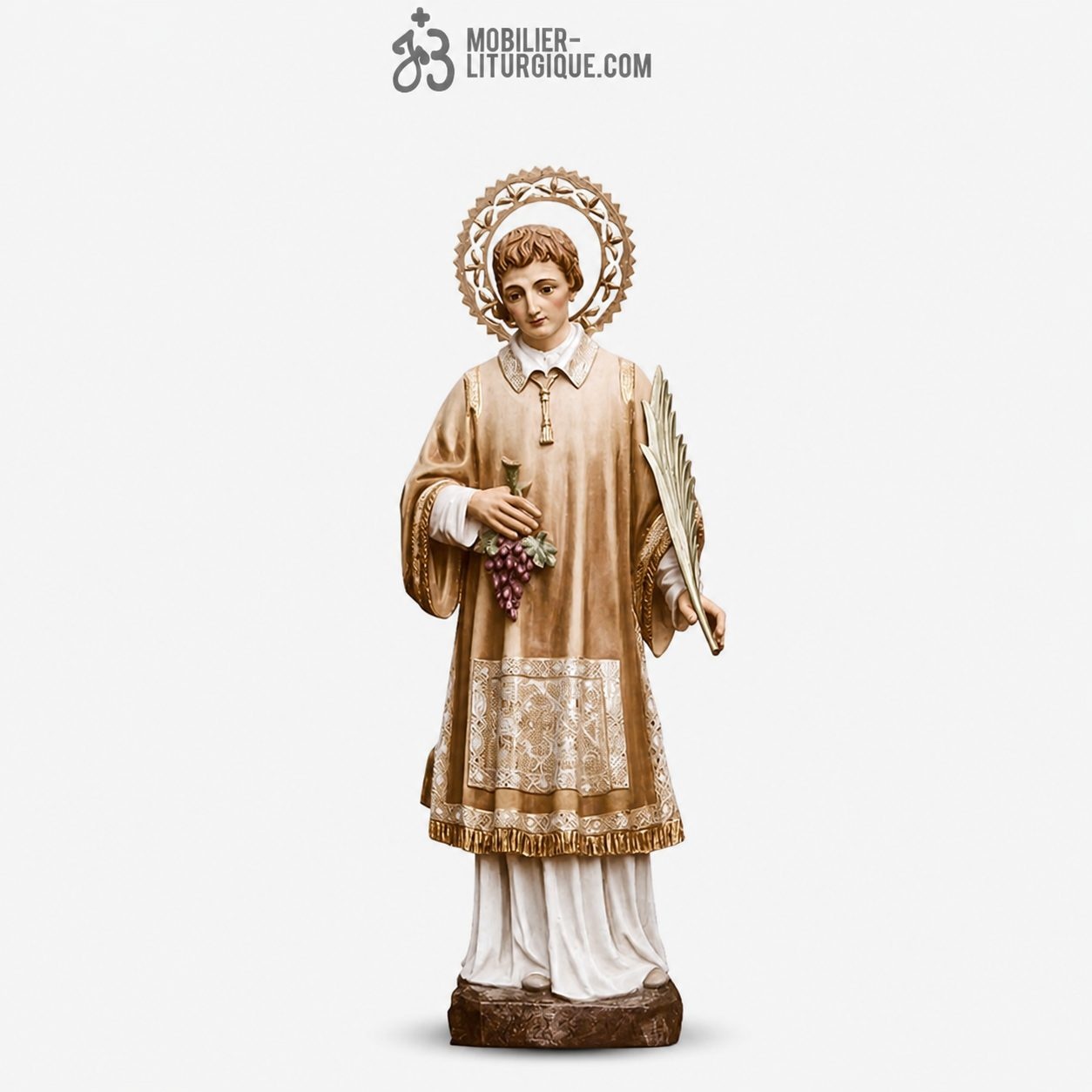 Statue Saint Vincent Polychrome
