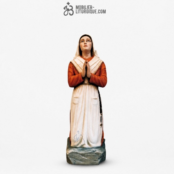 Statue Sainte Bernadette D�cor�e