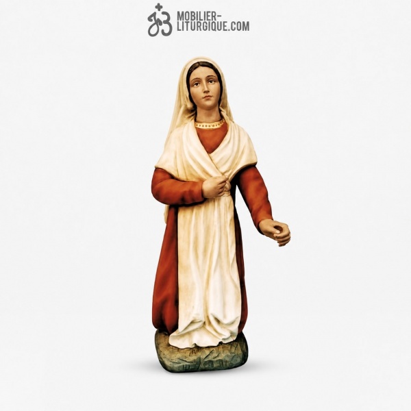 Statue Sainte Bernadette D�cor�e