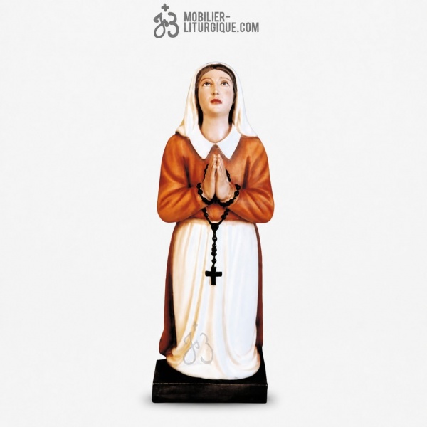 Statue Sainte Bernadette D�cor�e