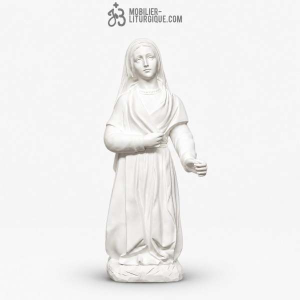 Statue Sainte Bernadette,en marbre reconstitu�,67 cm