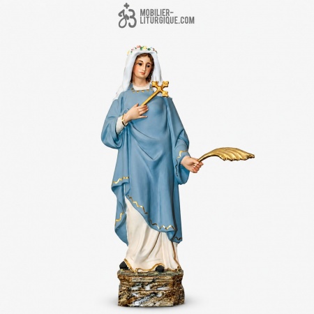 Statue Sainte Caroline Polychrome