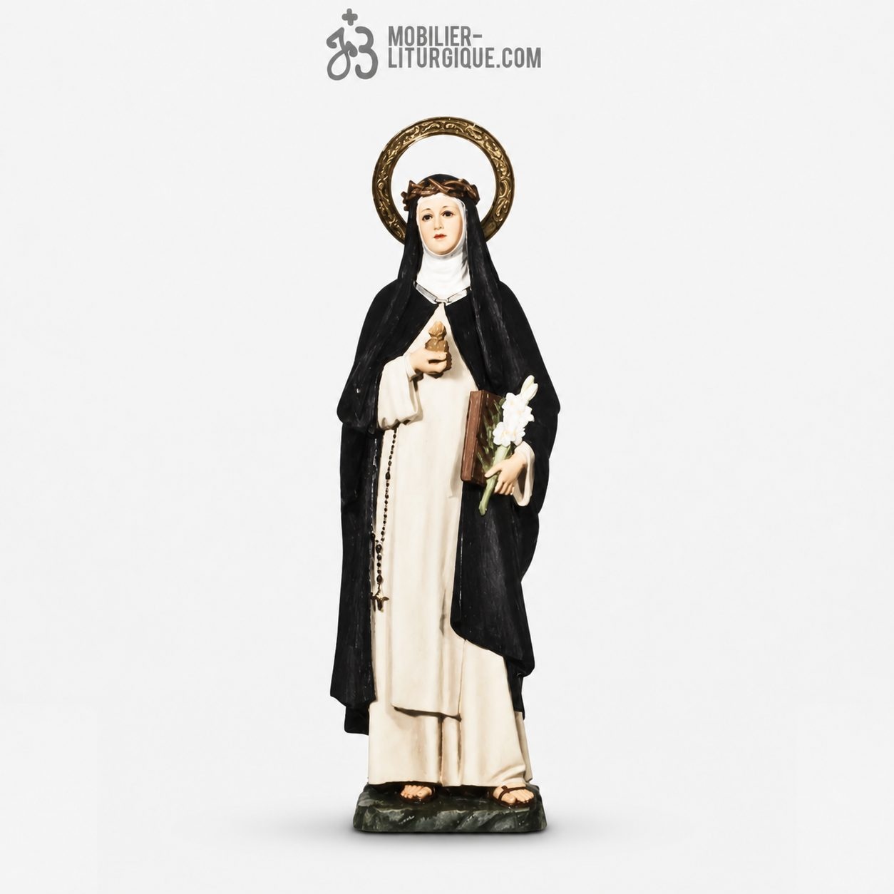 Statue Sainte Catherine Polychrome
