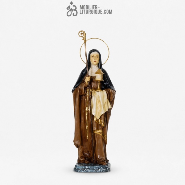 Statue Sainte Claire Polychrome