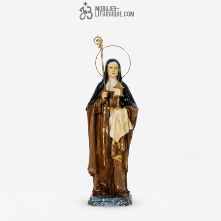 Statue Sainte Claire Polychrome
