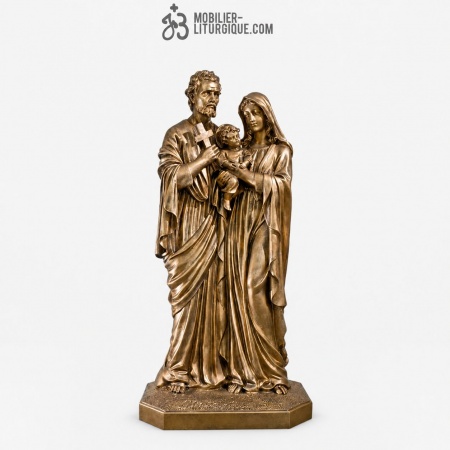 Statue Sainte Famille - finition bronze