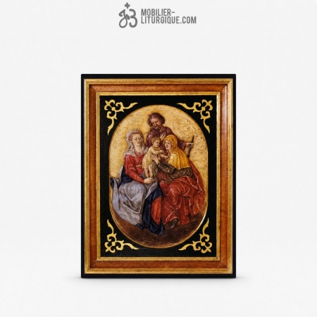 Statue Sainte famille Polychrome