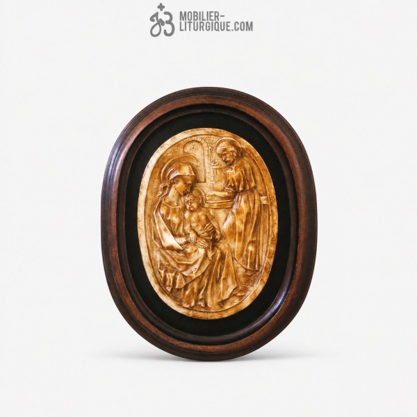 Statue Sainte Famille Polychrome