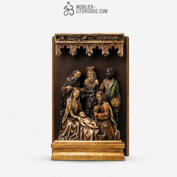 Statue Sainte Famille Polychrome