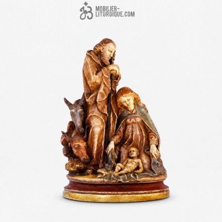 Statue Sainte Famille Polychrome