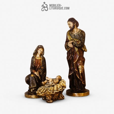 Statue Sainte Famille Polychrome