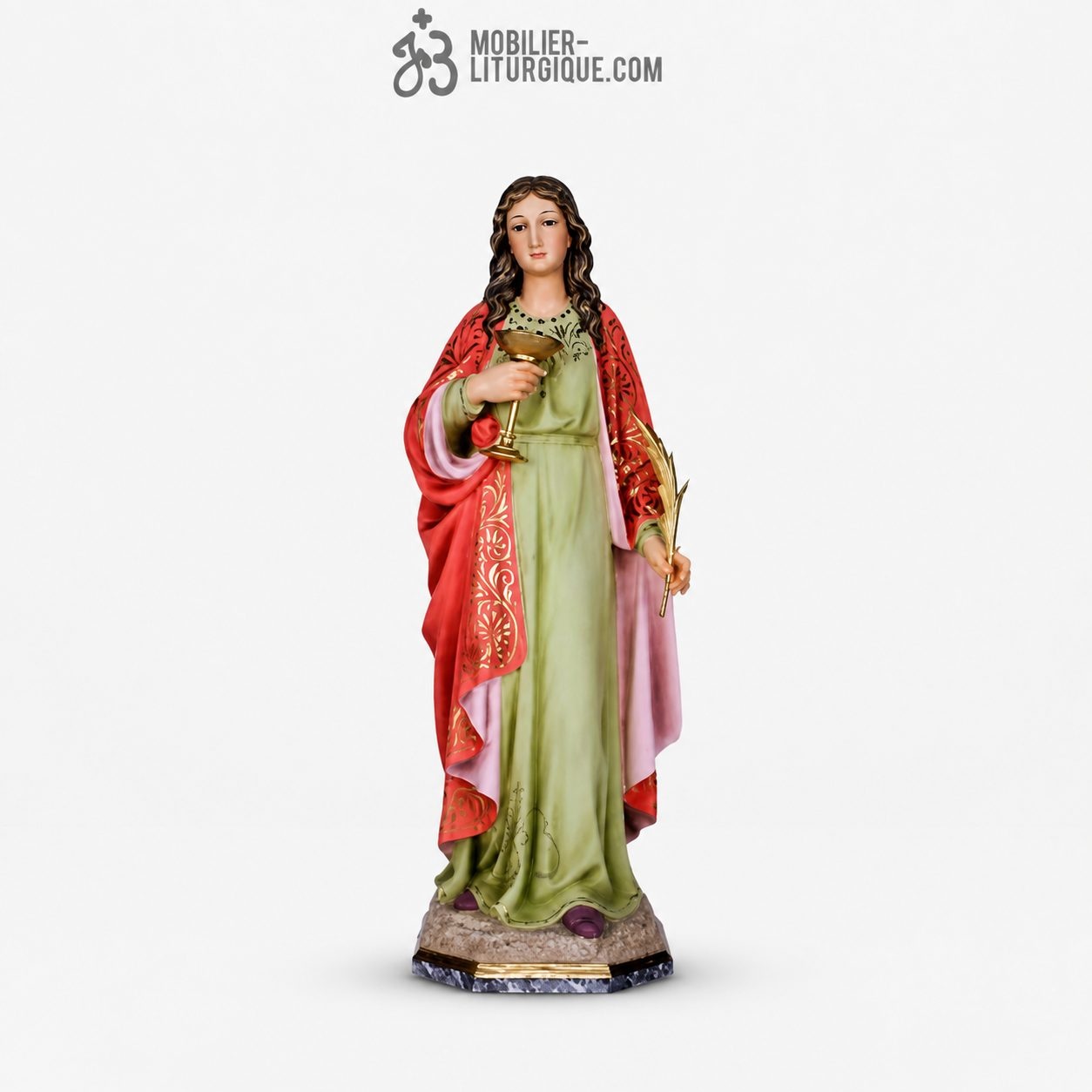 Statue Sainte Lucie Polychrome