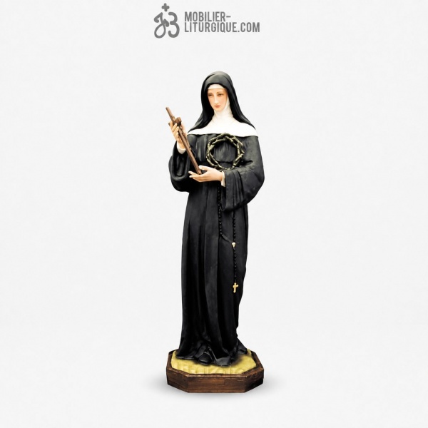 Statue Sainte Rita D�cor�e