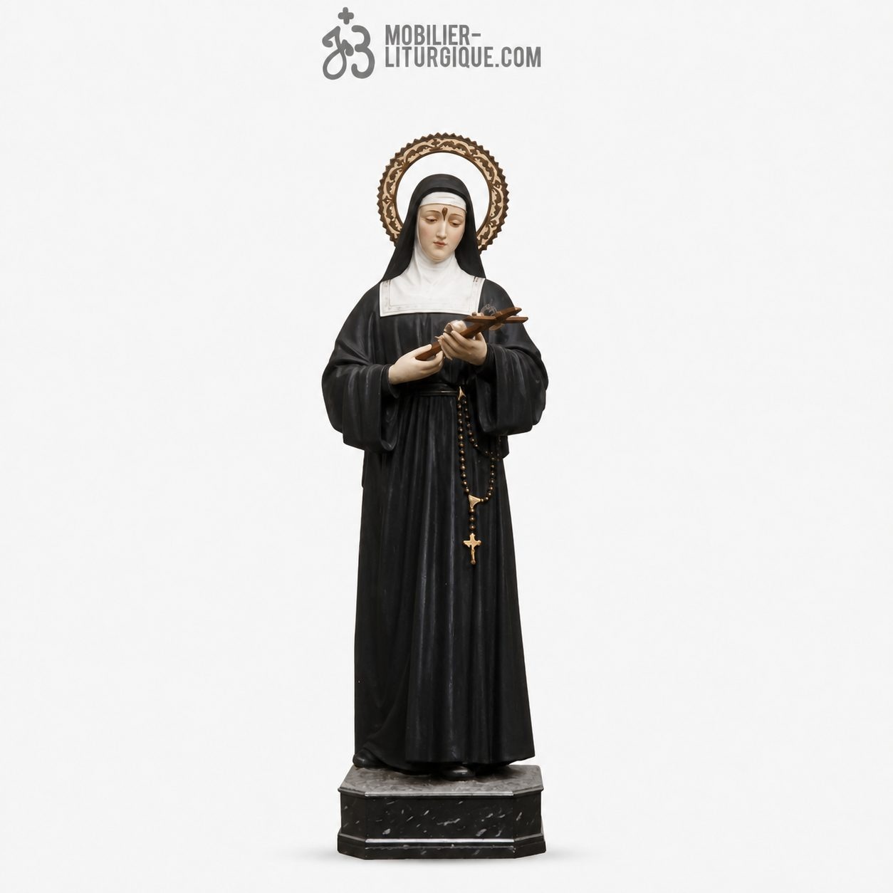 Statue Sainte Rita Polychrome