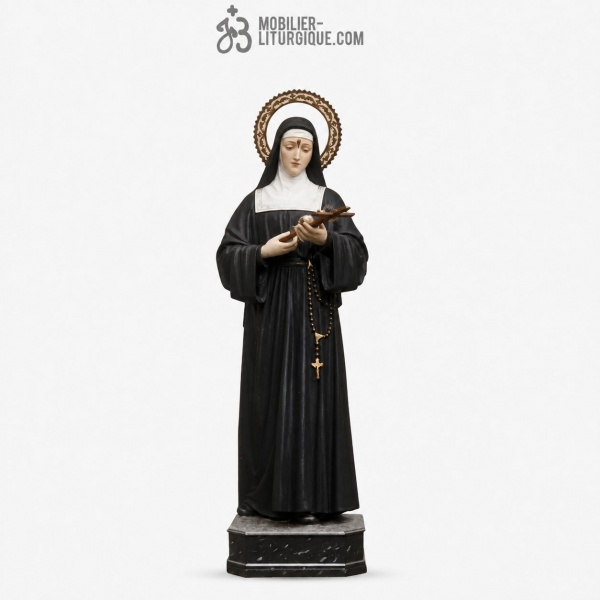 Statue Sainte Rita Polychrome