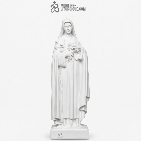Statue Sainte Th�r�se  , en marbre reconstitu�, 100 - 150 cm