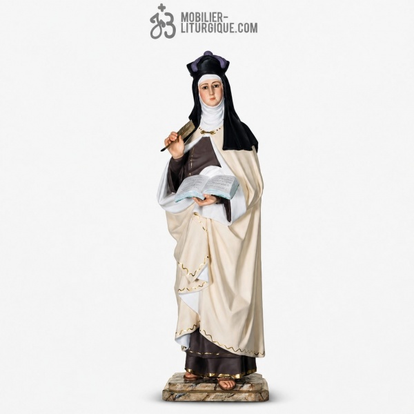 Statue Sainte Th�r�se de l\'enfant J�sus Polychrome Antique