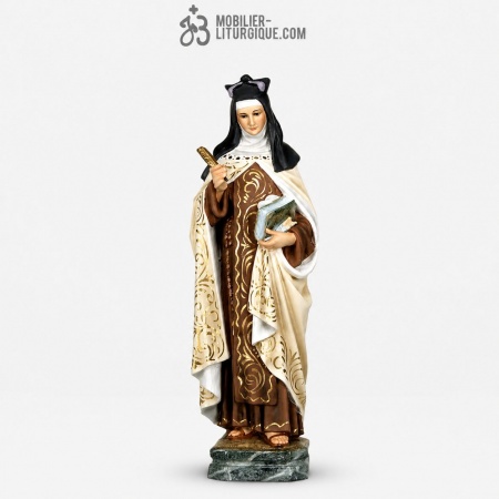 Statue SainteTh&eacute;r&egrave;se de l\'enfant J&eacute;sus Polychrome Antique