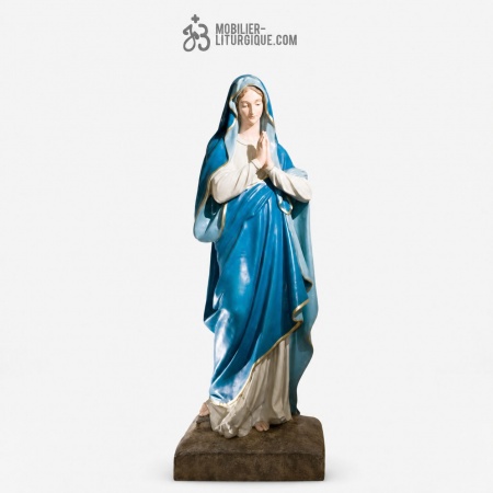 Statue statue Vierge Mains jointes Decore