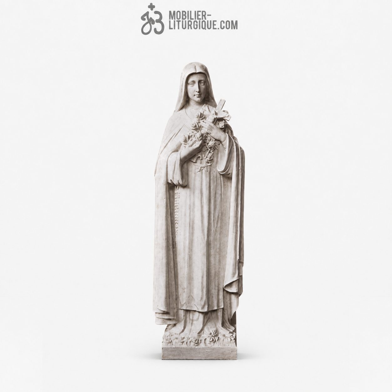 Statue Th&eacute;r&egrave;se de Lisieux : statue sur mesure Marbre