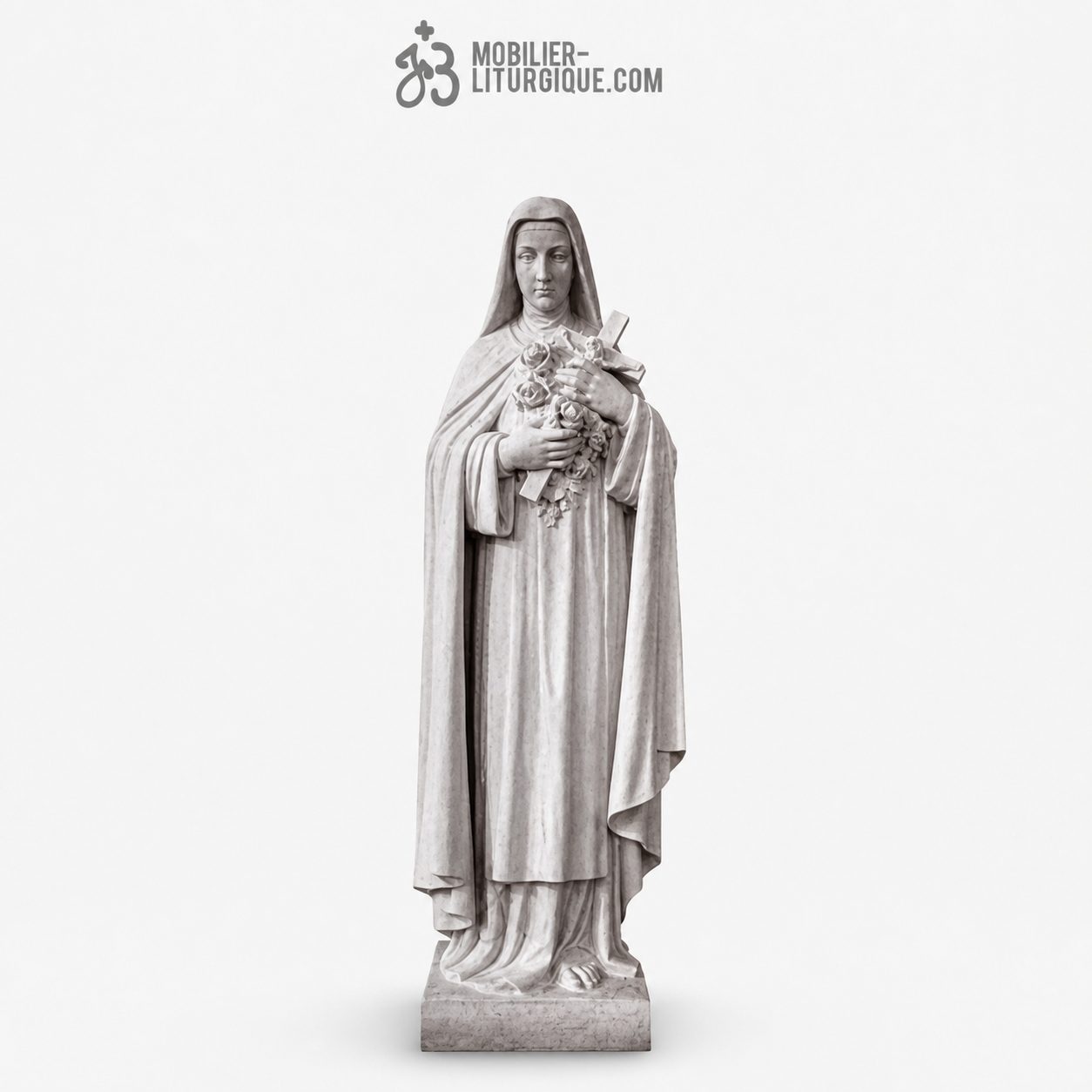 Statue Th&eacute;r&egrave;se de Lisieux : statue sur mesure Marbre