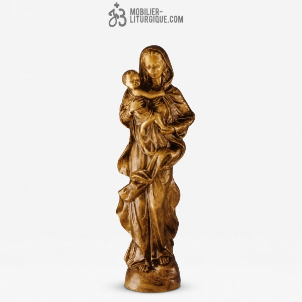 Statue Vierge � l\'enfant Bronze