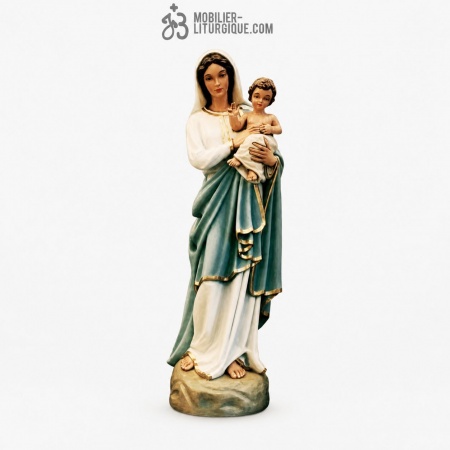 Statue Vierge &agrave; l\'enfant D&eacute;cor&eacute;