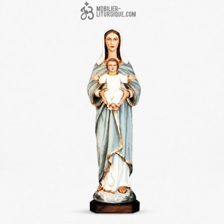 Statue Vierge &agrave; l\'enfant D&eacute;cor&eacute;