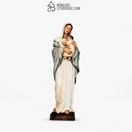Statue Vierge &agrave; l\'enfant D&eacute;cor&eacute;