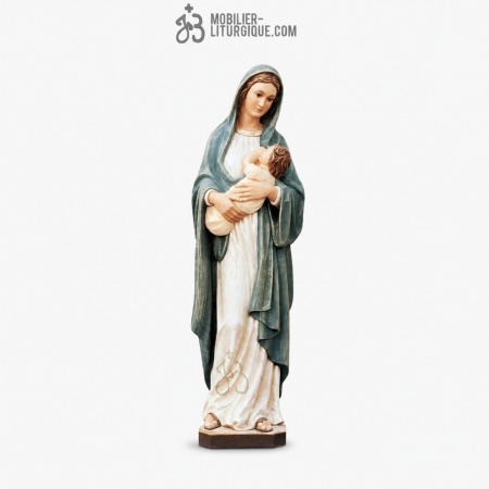 Statue Vierge &agrave; l\'enfant D&eacute;cor&eacute;