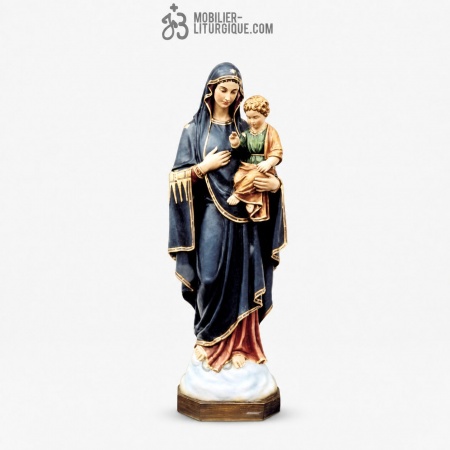 Statue Vierge &agrave; l\'enfant D&eacute;cor&eacute;