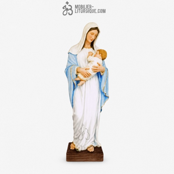 Statue Vierge � l\'enfant D�cor�
