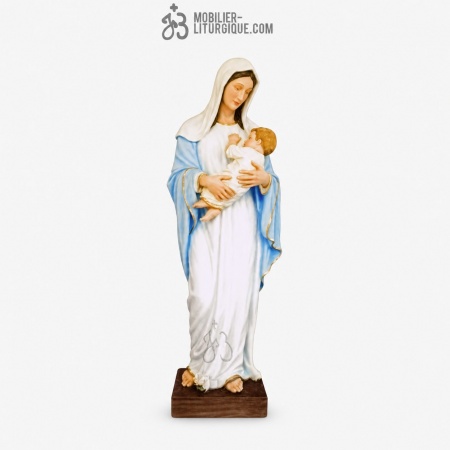 Statue Vierge &agrave; l\'enfant D&eacute;cor&eacute;
